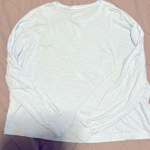 Universal thread powder blue top